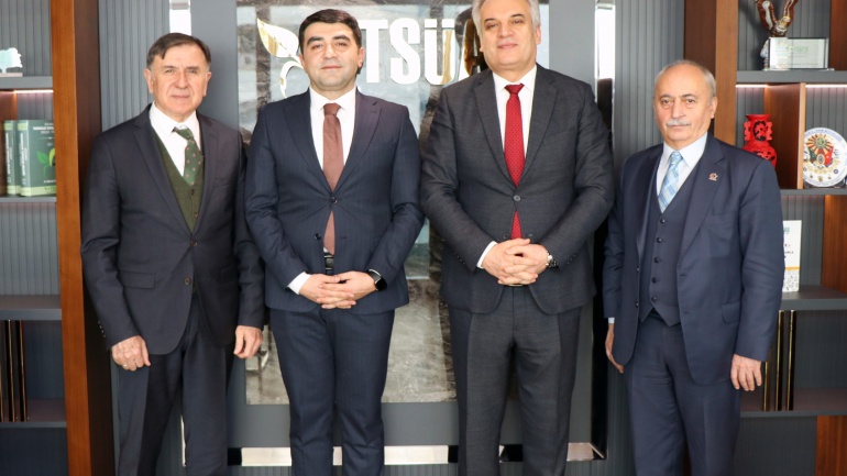 Azerbaycan Tarım Bakanlığı Dış İlişkiler Genel Müdürü Rashad Farajov ECOSA ve TSÜAB Başkanı Yıldıray Gençer’i Ziyaret Etti.